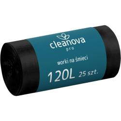 Cleanova Pro worki na śmieci LDPE 120L/25 sztuk