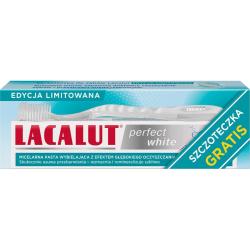 Lacalut Perfect White pasta do zębów 75ml + szczoteczka do zębów gratis