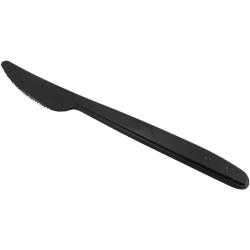 Papstar noże plastikowe Premium 50 sztuk Czarne 45023
