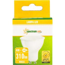 Spectrum LED żarówka halogenowa GU10 4W neutralna biała