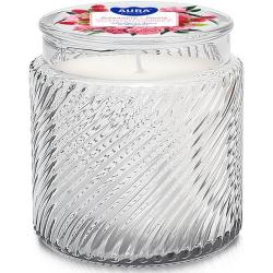 Bispol świeczka zapachowa w szkle AC -001-372 Malina/Piwonia