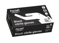 Paclan Expert rękawiczki nitrylowe rozmiar S 100 sztuk czarne