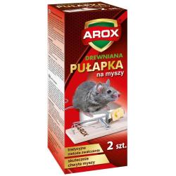 Arox pułapka na myszy z drewna 2szt