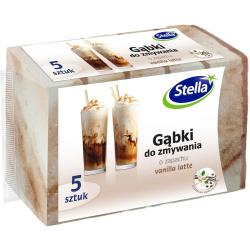 Stella gąbka do zmywania Vanilla Latte 5szt.