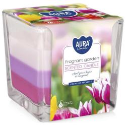 Bispol trójkolorowa świeca zapachowa Pachnący Ogród