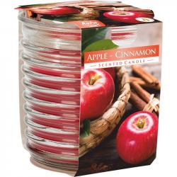 Bispol świeca zapachowa w szkle Jabłko i cynamon snw80-87