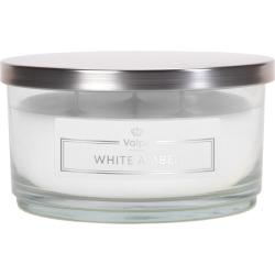 Bispol świeczka zapachowa w szkle z wieczkiem VC-004-459 Biały Bursztyn