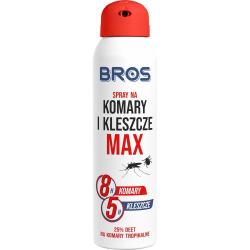 Bros MAX środek na komary i kleszcze spray 90ml