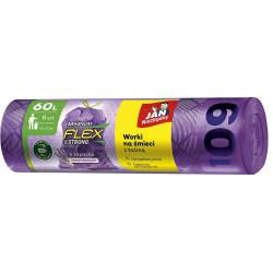 Jan Niezbędny worki LD 60L/8szt. Magnum Flex & Strong Lawendowe