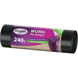 Grosik worki na śmieci LDPE 240L 10 szt. mocne