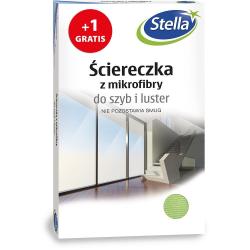 Stella ściereczki do szyb i luster mikrofibra 2szt.