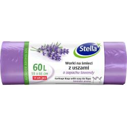 Stella worki z uszami lawendowe 60L/14 sztuk
