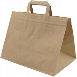 Papstar torby papierowe 45098 z rączką 25x32x22cm 250szt. (wys. x szer. x gł.)