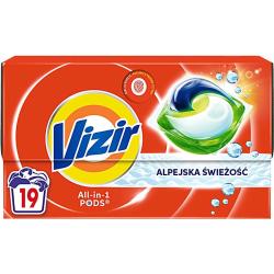 Vizir kapsułki do prania tkanin 19szt. Alpine Fresh