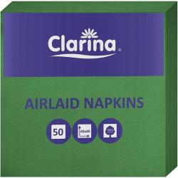 Clarina Airlaid serwetki 40x40 50szt. Zielone