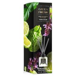 Green Fresh dyfuzor zapachowy – patyczki 100ml Bergamot & Patchuli