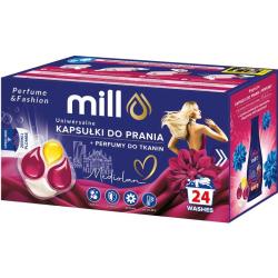 Mill kapsułki uniwersalne 24szt. + perfumy do tkanin Mediolan