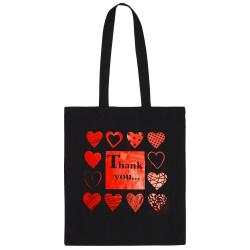 GAM torba bawełniana na zakupy Thank You 38x42cm czarna