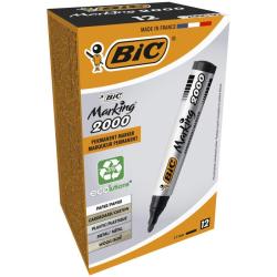 BIC Marking 2000 markery czarne 12 sztuk