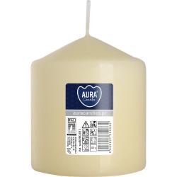 Bispol świeca walec wys. 9cm, śr. 8cm ecru 1szt bezzapachowa