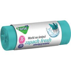 Forte+ worki zawiązywane HDLD 35L 20 sztuk zapachowe Fresh