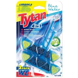 Tytan 4in1 kostka do toalet barwiąca 2x40g Limonka