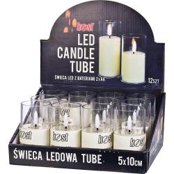 Kost świece ledowe tuby 10cm 12 sztuk