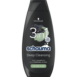 Schauma MEN szampon 3w1 Deep Cleansing 400ml
