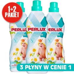 Perlux PAKIET płyny do płukania 900ml 3x Sensitive (1+2 GRATIS)