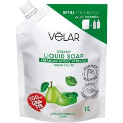 Velar zapas mydła w płynie 1L Zielone Owoce
