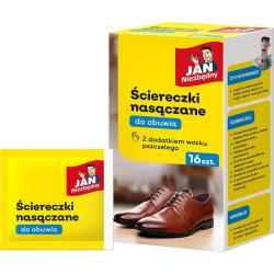 Jan niezbędny ściereczki do butów nasączane 16szt.