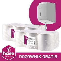 Hase SMART PAKIET ręcznik 1W, 300m Celuloza, 12 sztuk + dozownik GRATIS!