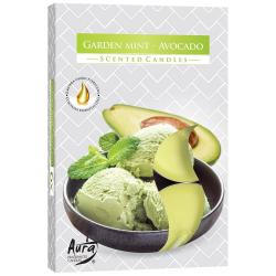 Bispol świeczki zapachowe 6 sztuk Mięta Ogrodowa-Awokado