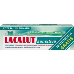 Lacalut Sensitive pasta do zębów 75ml + szczoteczka do zębów gratis