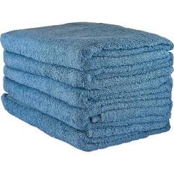 Ręczniki Frotte bawełniane 70x140cm 5 sztuk Kolor Ciemny Niebieski