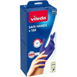 Vileda Safe Hands rękawiczki nitrylowe rozm. M/L 100szt.