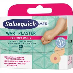 Salvequick Med Foot Care plastry na kurzajki 20szt.