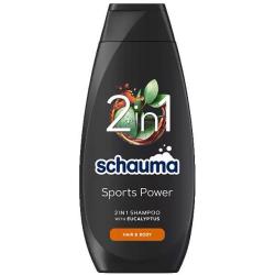 Schauma Men szampon i żel pod prysznic 2w1 400ml Sports Power 