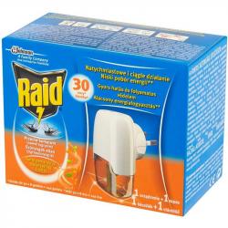 Raid electric na komary urządzenie elektryczne + płyn pomarańczowy 30 nocy