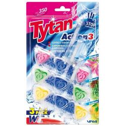 Tytan kostki do WC 3x40g Flower, Forest, Lemon