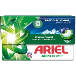 Ariel All In 1 Pods kapsułki do prania tkanin 22szt. Mountain Spring