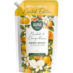 Bispol Aura Limited Edition mydło w płynie-zapas 900ml Mirabelka i Kwiat Pomarańczy