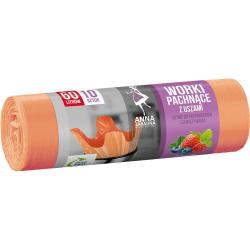 Anna Zaradna worki na śmieci z uszami 60L/10 sztuk łososiowe