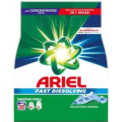Ariel Fast Dissolving proszek do prania tkanin 1,1kg Mountain Spring, 20 prań