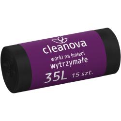Cleanova worki na śmieci LDPE 35L/15 sztuk (18mic)