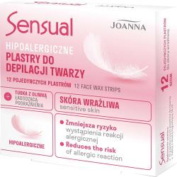 Joanna Sensual plastry do depilacji twarzy 12szt