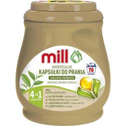 Mill kapsułki piorące 4w1 uniwersalne 70 sztuk Zielona Herbata