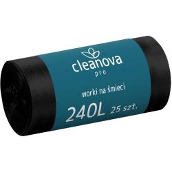 Cleanova Pro worki na śmieci LDPE 240L/25 sztuk