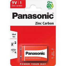 Panasonic Zinc Carbon bateria cynkowo-węglowa 6F22 9V kostka