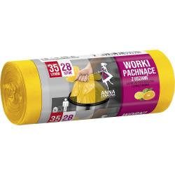 Anna Zaradna worki z uszami 35L 28 sztuk Cytrusowe